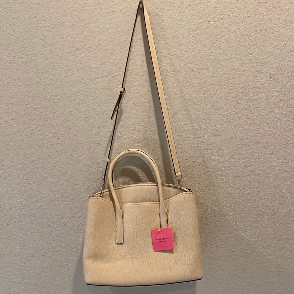 Kate spade large satchel. Cream color. NWT